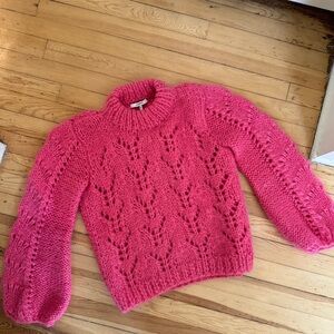 Ganni Pink Knit Sweater